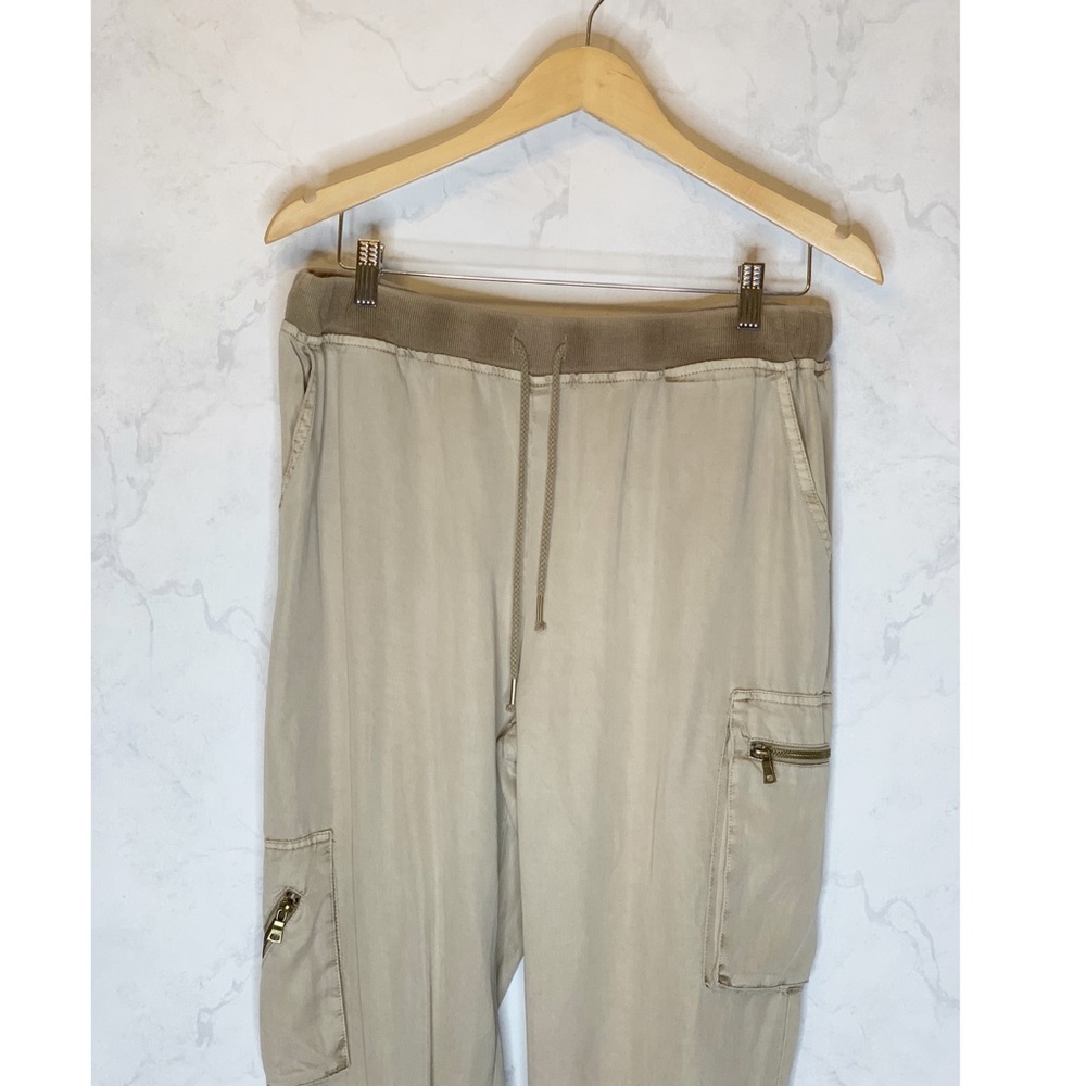 Young fabulous & broke tan cargo joggers large - Picture 3 of 7